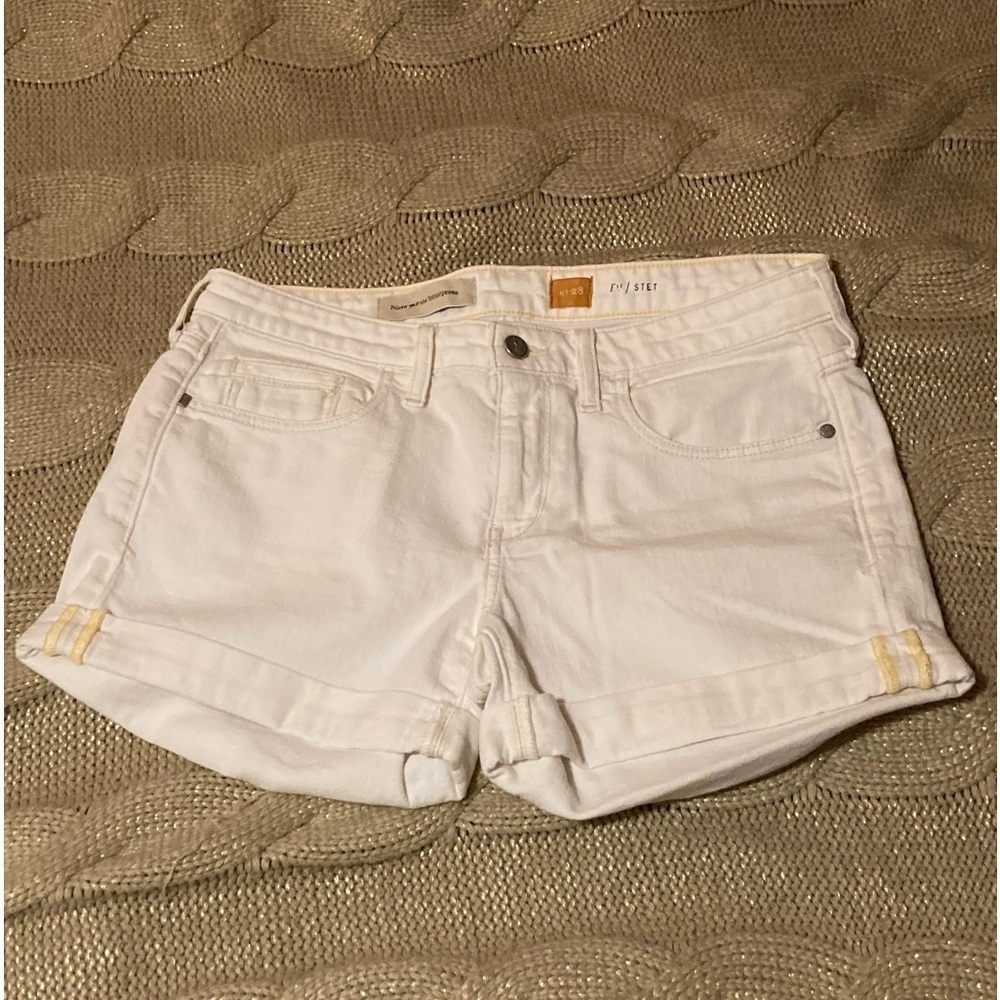 Pilcro and the Letterpress White Shorts Sz 28